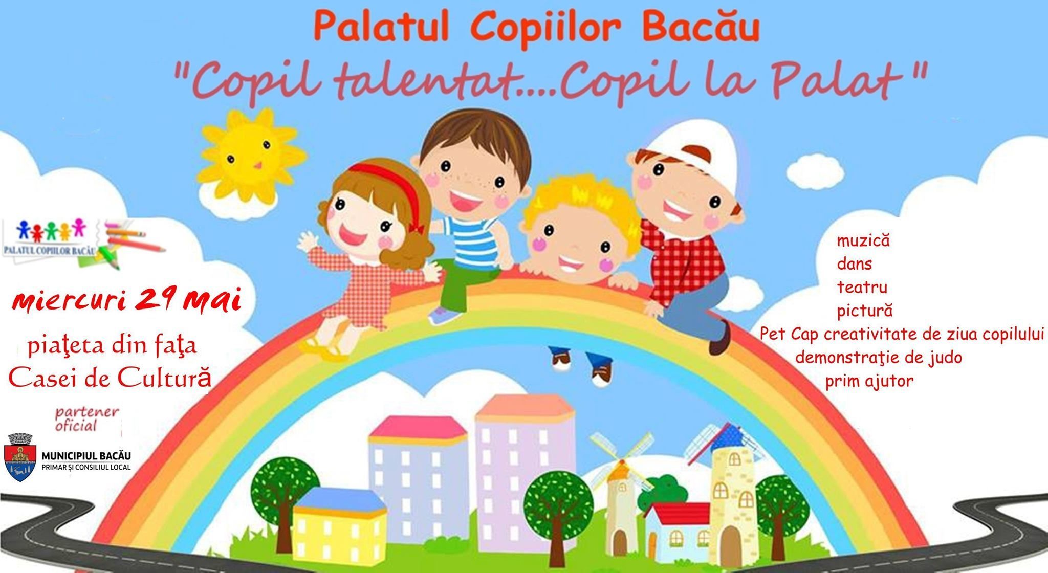 Șapte ore de distracție cu Palatul Copiilor Bacău, în centrul orașului
